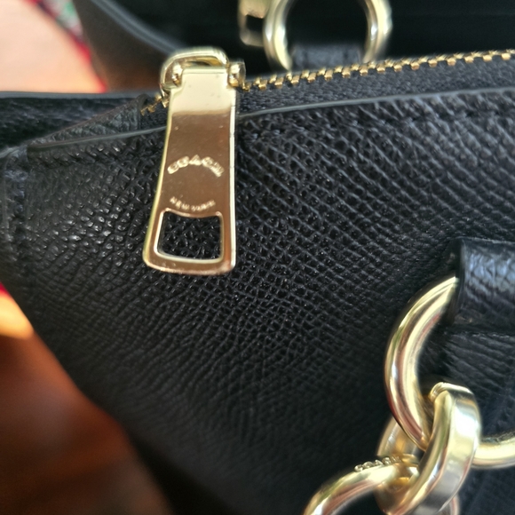 Coach Black Leather Tote Bag - Picture 8 of 11